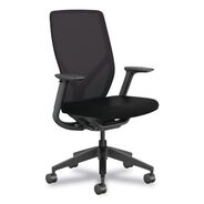 OFFICE CHAIRS | HON Flexion 14.81 in. to 19.7 in. Seat Height Supports Up to 300lb Mesh Back Task Chair - Black Seat/Back/Base