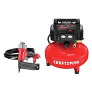 COMPRESSOR COMBO KITS | Factory Reconditioned Craftsman 18 ga. Brad Nailer and 6 gal. Air Compressor Combo Kit