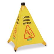 SAFETY EQUIPMENT | Carlisle 18 x 22.25 x 20 Pop-Up Caution Cone - Yellow