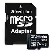 PRODUCTS | Verbatim 32GB Premium microSDHC Memory Card with Adapter