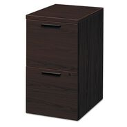 OFFICE CARTS AND STANDS | HON 10500 Series 15.75 in. x 22.75 in. x 28 in. 2 Legal/Letter-Size File Drawers Mobile Pedestal File - Mahogany