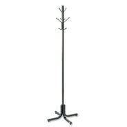 STORAGE AND ORGANIZATION | Safco 21w x 21d x 70h Four Ball-Tipped Double-Hooks Metal Costumer - Black