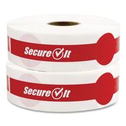 PRODUCTS | National Checking Company P17SI-2 SecureIT Tamper Evident 1 in. x 7 in. Secure It Drink Lid Seal - Red (2/Pack)