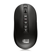 OFFICE ELECTRONICS AND BATTERIES | Adesso iMouse P40 2.4 GHz Frequency/100 ft Wireless Range Left/Right Wireless Multifunctional Presenter Mouse - Black