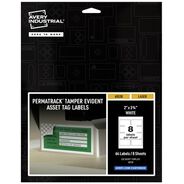 LABELS AND LABEL MAKERS | Avery PermaTrack 2 in. x 3.75 in. Laser Printers Tamper-Evident Asset Tag Labels - White (64/Pack)