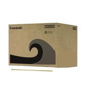 BROOMS | Boardwalk BWK137 Heavy-Duty Threaded End Lacquered Hardwood 1.13 in. Diameter x 60 in. Broom Handle - Natural