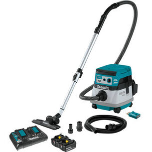 WET DRY VACUUMS | Makita 36V (18V X2) LXT Brushless Lithium-Ion 2.1 Gallon Cordless AWS HEPA Filter Dry Dust Extractor / Vacuum (Tool Only)