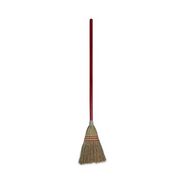 TOYS AND GAMES | Boardwalk Corn Fiber Lobby/Toy Broom with 39 in. Wood Handle - Red/Yellow (12/Carton)