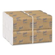 PAPER AND DISPENSERS | Scott 01510 10.13 in. x 13.15 in. 1-Ply Essential C-Fold Towels - White (12 Packs/Carton)