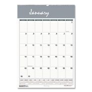 CALENDARS AND PLANNERS | House of Doolittle 8.5 in. x 11 in. 12-Month (Jan.-Dec.) 2025 Bar Harbor Recycled Wirebound Monthly Wall Calendar - Multicolor