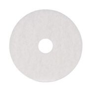 FLOOR CLEANERS | Boardwalk 16 in. Diameter Polishing Floor Pads - White (5/Carton)