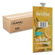 TEA | FLAVIA 48024 0.05 oz. Pouch The Bright Tea Co. Freshpack - White with Orange (100/Carton)