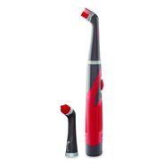 PRODUCTS | Rubbermaid Reveal Power Scrubber Red/White Nylon Bristles 1.73-in Brush Red Plastic Handle