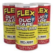 TAPES | Flex Seal Products 7.5 in. x 20 ft. 39 mil Flex Super Wide Duct Tape - White (3/Carton)