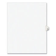 DIVIDERS AND TABS | Avery 11 in. x 8.5 in. 10-Tabs, 13-Title Tabs Preprinted Legal Exhibit Side Tab Index Dividers - White (25/Pack)