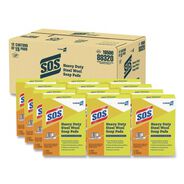 PRODUCTS | S.O.S. 2.4 in. x 3 in. Steel Wool Soap Pads (15 Pads/Box 12 Boxes/Carton)