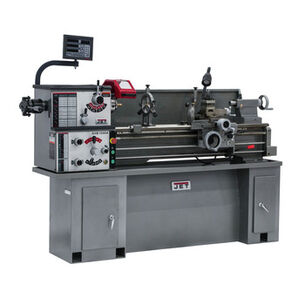 PRODUCTS | JET GHB-1340A Lathe with ACU-RITE 200S DRO and Taper Attachment Installed