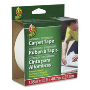 TAPES AND ADHESIVES | Duck 286372 1.88 in. x 75 ft. 3 in. Core Carpet Tape - White (1-Roll)