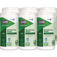 PRODUCTS | Clorox 8 in. x 7 in. 1-Ply CloroxPro EcoClean Disinfecting Wipes - Unscented, White (6/Carton)