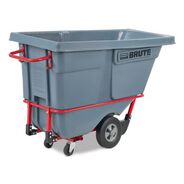 CLEANING CARTS | Rubbermaid Commercial 0.5 cu yd BRUTE DURATILT Frame Tilt Truck Standard Duty 850 lb Capacity Gray