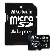 PRODUCTS | Verbatim 16GB Premium microSDHC Memory Card with Adapter