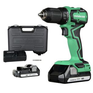 DRILL DRIVERS | Metabo HPT 18V MultiVolt Brushless Sub-Compact Lithium-Ion Cordless Drill Driver Kit with 2 Batteries (2 Ah)