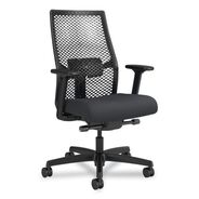 OFFICE CHAIRS | HON Ignition 2.0 ReActiv 17.25 in. to 21.75 in. Seat Height Mid-Back Task Chair - Basalt Vinyl Seat/Charcoal Back/Black Base