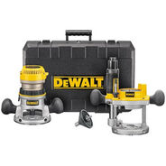 PLUNGE BASE ROUTERS | Dewalt 1-3/4 HP  Fixed Base and Plunge Router Combo Kit