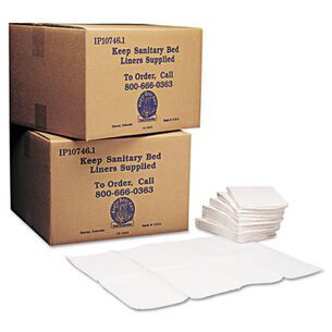 HAND WIPES | Koala Kare 13 in. x 19 in. Sanitary Baby Changing Station Bed Liners - White (500/Carton)