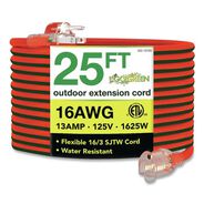 PRODUCTS | GoGreen Power GG-13725 16 AWG Outdoor Extension Cord, 25 ft, 13 A, Orange
