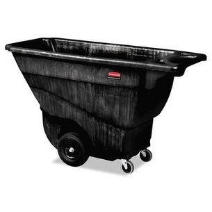 TRASH CANS | Rubbermaid Commercial 850 lbs. Capacity Rectangular Structural Foam Tilt Truck - Black