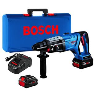 PRODUCTS | Factory Reconditioned Bosch 18V PROFACTOR Brushless Lithium-Ion 1-1/8 in. Cordless Connected-Ready SDS-plus Bulldog Rotary Hammer Kit with 2 Batteries (8 Ah)