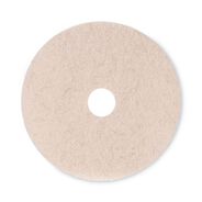 CLEANING AND SANITATION ACCESSORIES | Boardwalk BWK4020NHE 20 in. Diameter Natural Hog Hair Burnishing Floor Pads - Tan (5/Carton)