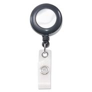 LABELS AND LABEL MAKERS | Advantus 24 in. Extension Deluxe Retractable ID Reel with Badge Holder - Black (12/Box)