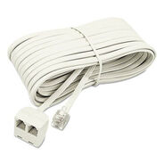 PRODUCTS | Softalk 25 ft. Plug/Dual Jack Telephone Extension Cord - Ivory