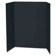 OFFICE PRESENTATION SUPPLIES | Pacon 48 in. x 36 in. Spotlight Corrugated Presentation Display Boards - Black/Kraft (24/Carton)