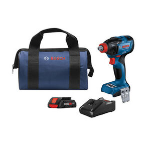 PRODUCTS | Factory Reconditioned Bosch 18V Freak Brushless Lithium-Ion 1/4 in. and 1/2 in. Cordless Connected-Ready Impact Driver Kit (4 Ah)