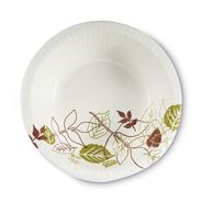 FOOD SERVICE | Dixie Pathways Heavyweight 20 oz. Paper Bowls - White/Green/Burgundy (125/Pack)