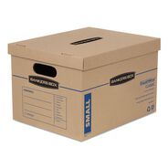 BOXES AND BINS | Bankers Box SmoothMove 12 in. x 15 in. x 10 in. Classic Moving/Storage Boxes - Small, Brown/Blue (20/Carton)