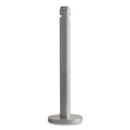 SMOKING RECEPTACLES | Rubbermaid Commercial 4 in. x 41 in. 0.9 gal. Round Steel Smoker's Pole - Silver