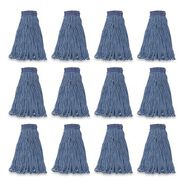 CLEANING TOOLS | Rubbermaid Commercial 24 oz. Universal Headband Cotton/Synthetic Mop Head - Blue (12/Carton)