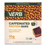 FOOD SERVICE | Green Rabbit 1.8 oz. Bar Caffeinated Protein Bar - Chocolate Chip Peanut Butter (12/Box)