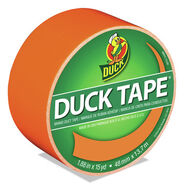 MAILING PACKING AND SHIPPING | Duck 1.88 in. x 15 yards 3 in. Core Colored Duct Tape - Neon Orange (1-Roll)
