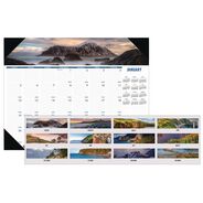 OFFICE AND OFFICE SUPPLIES | House of Doolittle Earthscapes 22 in. x 17 in. 12-Month (Jan-Dec) 2026 Recycled Monthly Desk Pad Calendar - Coastlines Photos
