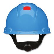 HARD HATS | 3M SecureFit H-Series 4-Point Pressure Diffusion Ratchet Suspension H-700 Cap with UV Indicator Hard Hats - Blue