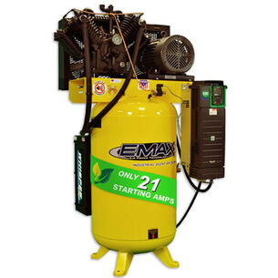 STATIONARY AIR COMPRESSORS | EMAX 7.5 HP 80 Gallon Oil-Pressure Stationary Air Compressor with Cooling Radiator