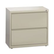 OFFICE FILING CABINETS AND SHELVES | Hirsh Industries 30 in. x 18.62 in. x 28 in. 2 Letter/Legal/A4-Size File Drawers Lateral File Cabinet - Putty