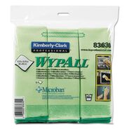 CLEANING TOOLS | WypAll 15.75 in. x 15.75 in. Reusable Microfiber Cloths - Green (6/Pack)