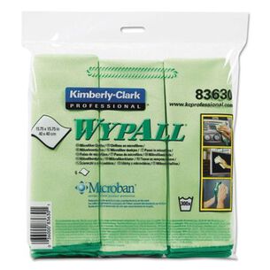 PRODUCTS | WypAll 15.75 in. x 15.75 in. Reusable Microfiber Cloths - Green (6/Pack)