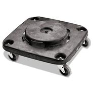 HAND TRUCKS | Rubbermaid Commercial BRUTE Square 300 lbs. Capacity Trash Can Dolly - Black